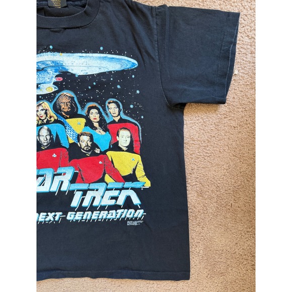 VTG Changes T Shirt Mens Large Black Star Trek The Next Generation‎ Crew Neck - Picture 2 of 8